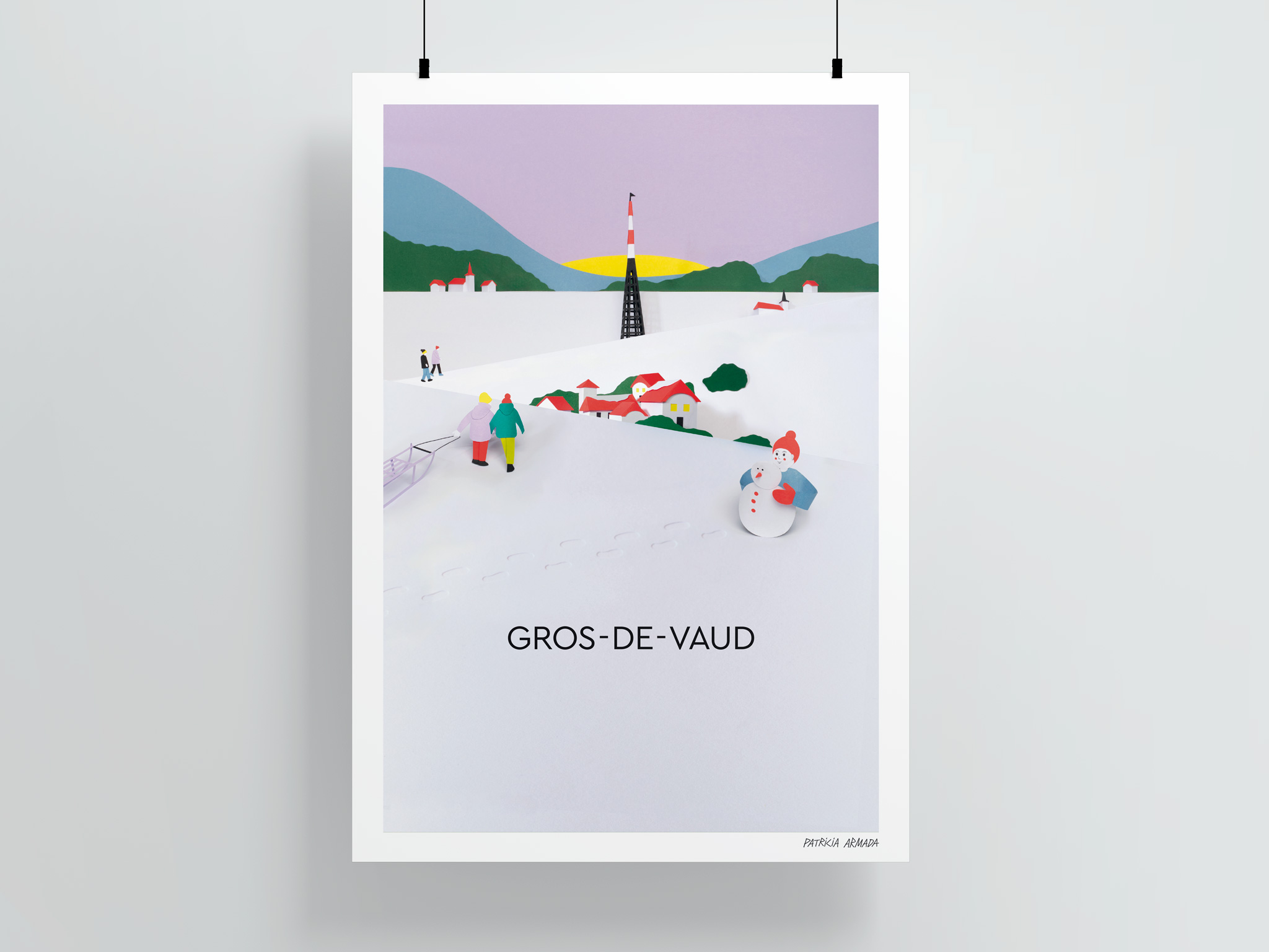 Affiche Touristique – Hiver